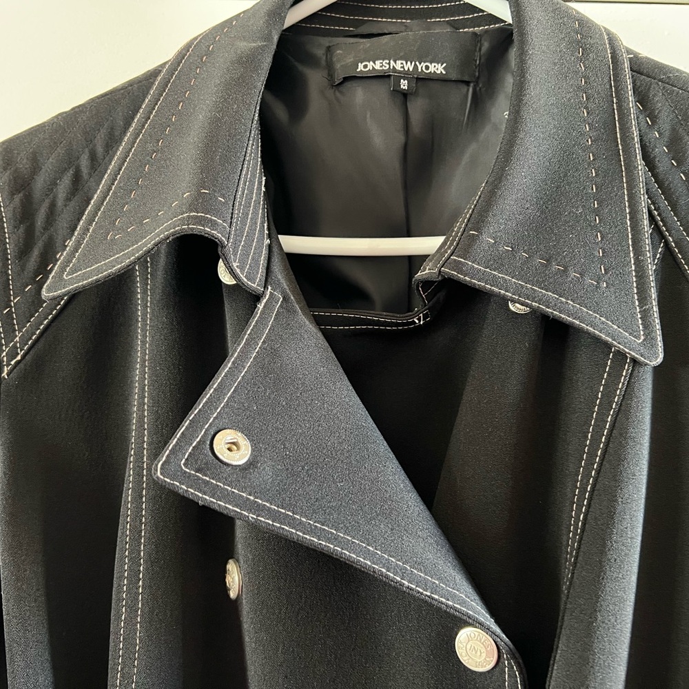 Jones New York Elegant Black Coat